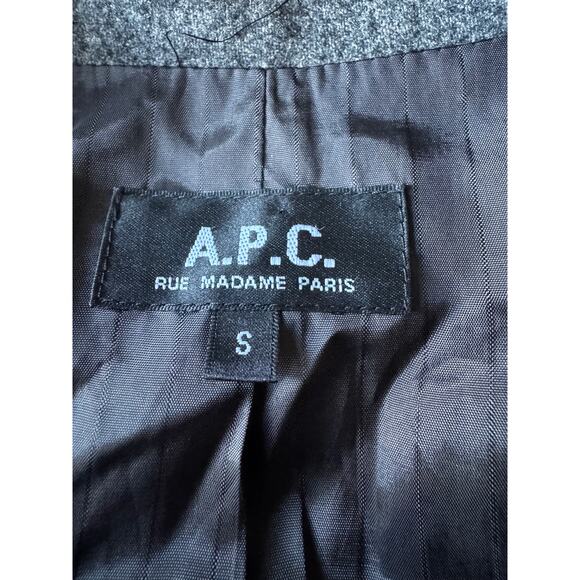A.P.C. Wool Blazer Jacket – Gray – Size Small Quiet Luxury Menswear Inspired - Picture 5 of 6